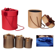 Special Quality Paper Hat Box Round Paper Box with Handle